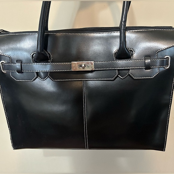 WILSONS LEATHER Laptop Leather Shoulder Bag - Picture 2 of 16